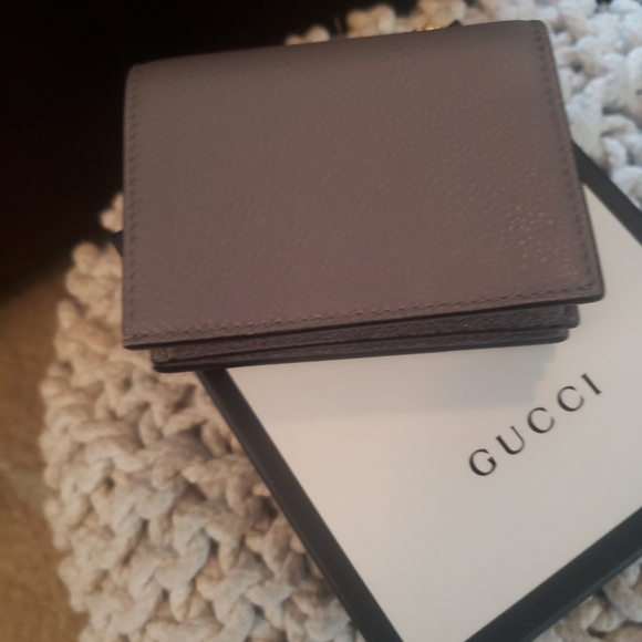Gucci Zumi Gray Cardholder Wallet with Chain & Gucci Zumi Leather Belt size 90 - Picture 13 of 15